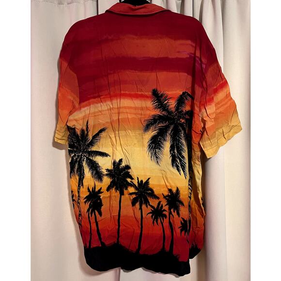 HUGO by Hugo Boss Ellino Men's Relaxed-Fit Sunset-Print Shirt Sz M - Picture 6 of 7